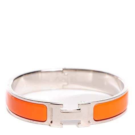 hermes orange h bracelet mens|hermes clic clac orange.